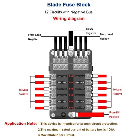 12 way fuse box electrical drawing diagram|12 volt fuse block auto zone.